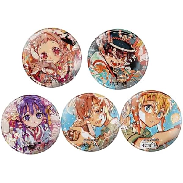 Amazon.co.jp: 地縛少年花子くん 缶バッジ 4個セット 花子くん 八尋